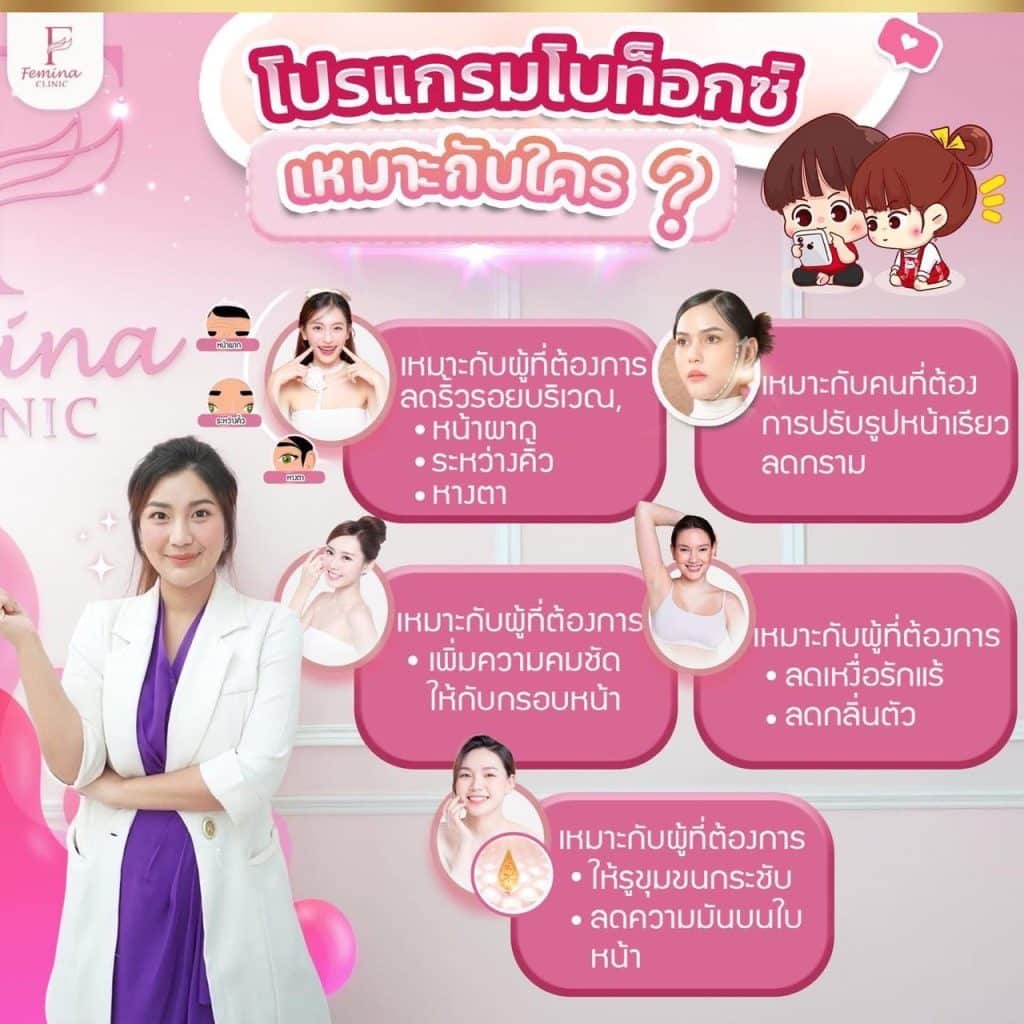 โปรแกรมโบท็อกซ์เหมาะกับใคร